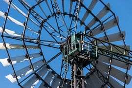 Close up van een boerderij windmolen van Patrick Verhoef