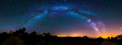 Panoramafoto von der Milchstraße