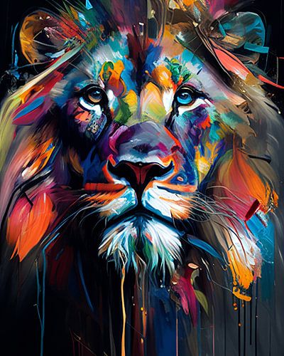Lion Abstract