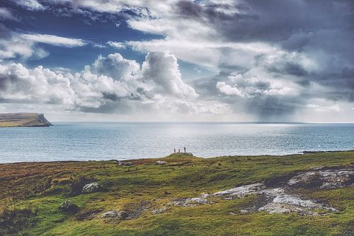 Aan het einde van de wereld. De kliffen van Neist Point in Schotland.