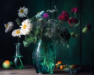 Classic floral still life by Vlindertuin Art