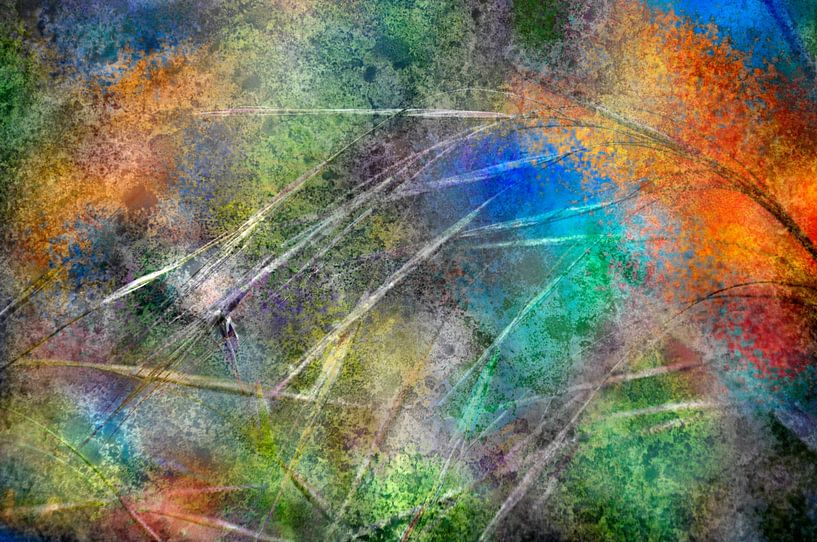 Composite with grass stems by Corinne Welp