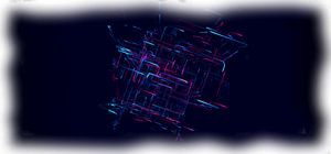 Rood blauw neon