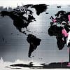 Banksy Hommage Litte Boy Brush - Weltkarte 01 von Team W 32 Gallery