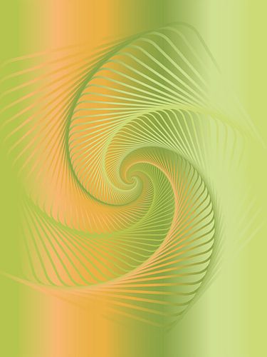 Abstracte spiraalvorm in lentekleuren