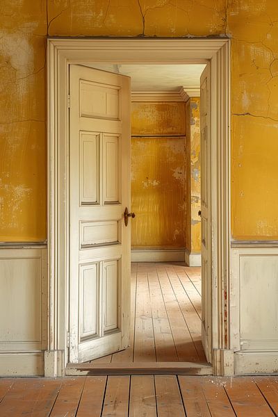 Silent Passage - no. 03 | intérieur jaune ocre chaud par Marianne Ottemann - OTTI