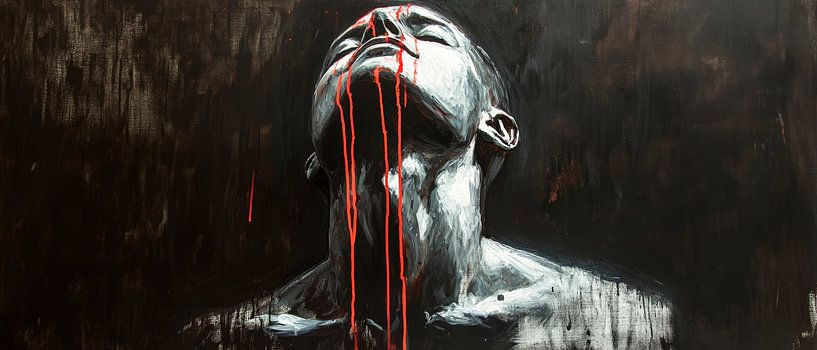 Bloody silence - an expression of despair by Poster Art Shop