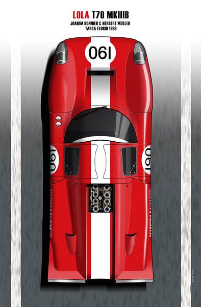 Lola T70 Filipinetti Targa Florio 1969 par Theodor Decker