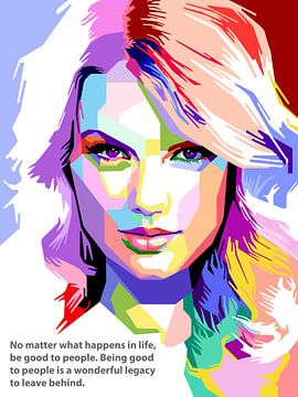 Pop Art Taylor Swift von Doesburg Design