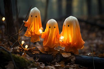 Three little ghosts by Heike Hultsch