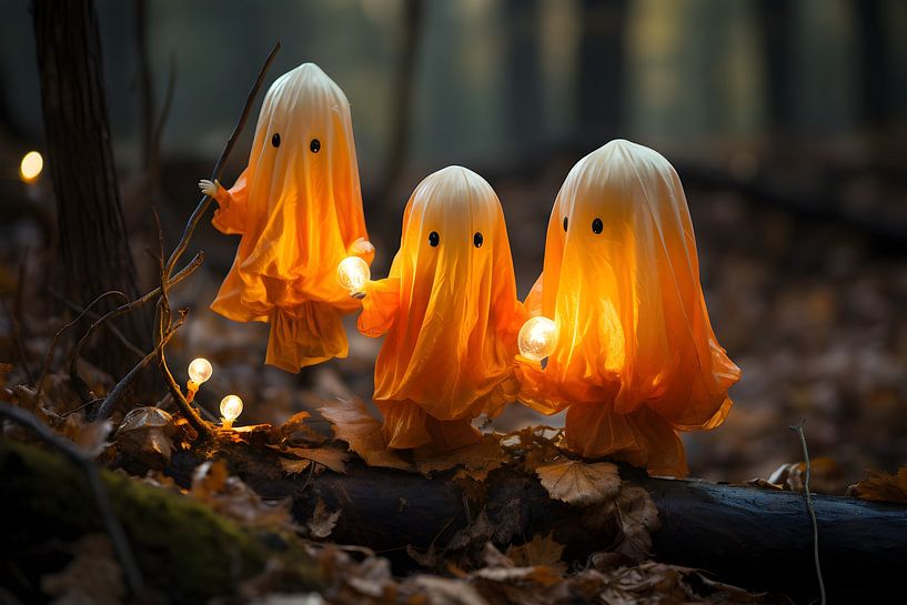 Three little ghosts by Heike Hultsch