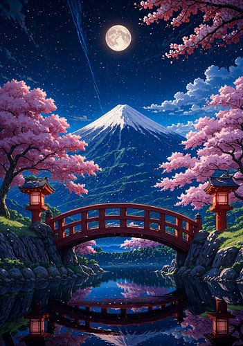 Sakura Cherry Blossom Mount Fuji Japan