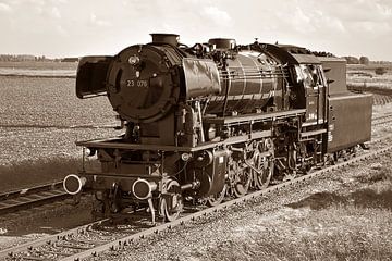 Locomotive à vapeur sur Pieter van Dijken