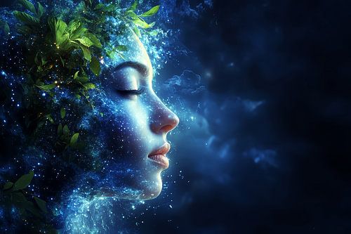 schilderachtig spiritueel portret