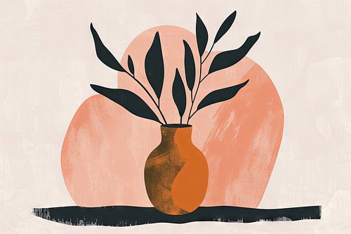 Moderne plantenillustratie