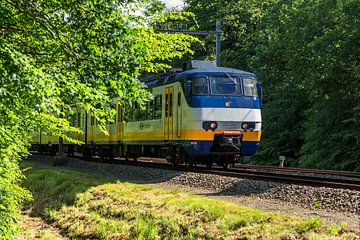Rijdende trein in Heiloo