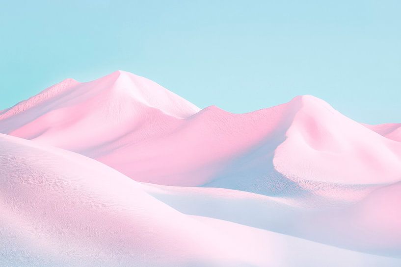 Gentle hills in pastel colours by Poster Art Shop