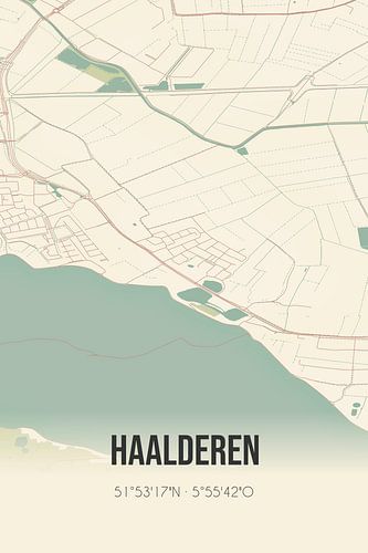 Alte Landkarte von Haalderen (Gelderland)