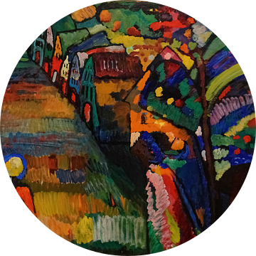 Wassily Kandinsky - Painting with Houses van Gisela- Art for You