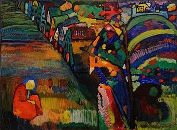 Wassily Kandinsky - Painting with Houses van Gisela- Art for You