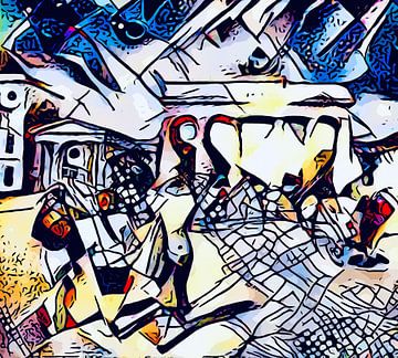 Kandinsky ontmoet Berlijn 5 van zam art