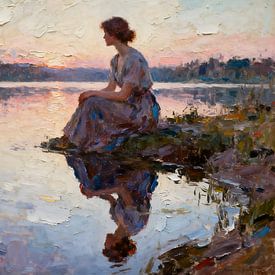 Evening stillness by Kristin M