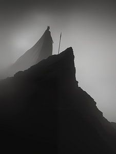 Gothic queen on a mountain