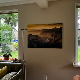 Photo de nos clients: Gorges du Verdon au coucher du soleil par Damien Franscoise, sur toile