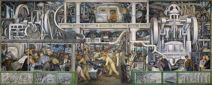 Diego Rivera,Detroit Industry_ South Wall -3 by finemasterpiece