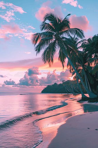 Dromerige Tropische Zonsondergang 4 van Steinfox Art