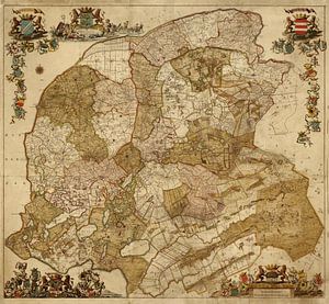 Karte von Friesland