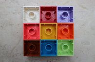 Nine (9) square toy blocks lying upside down colourful (rotation 3) by hou2use thumbnail