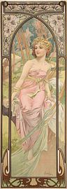 Die Zeiten des Tages - Morgenerwachen, Alfons Mucha