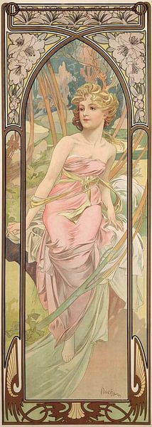 The Times of the Day – Morning Awakening, Alfons Mucha by Masterful Masters