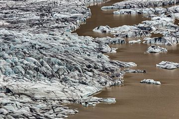 Vatnajökull gletsjermeer van Easycopters