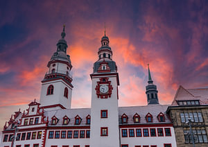 Altes Rathaus von Chemnitz in Sachsen, Ostdeutschland