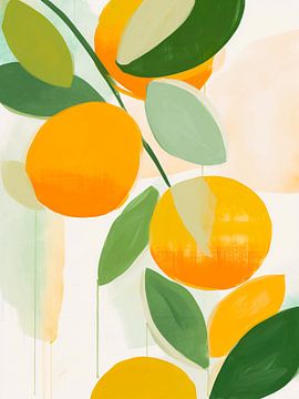 aquarelles oranges sur haroulita