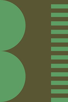 Bold colors and stripes collection. Olive and green no. 2 by Dina Dankers