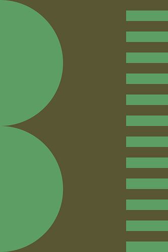 Felle kleuren en strepen collectie. Olijf en groen nr. 2