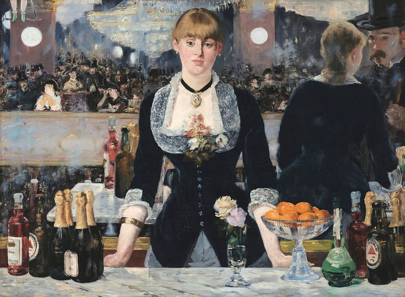 Bar in den Folies Bergère,Édouard Manet von Meisterhafte Meister