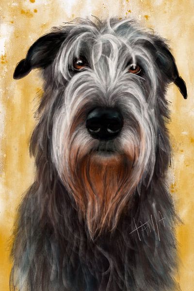 Irish Wolfhound Magnus by Tanja Kooymans