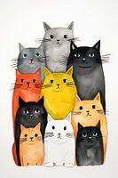 Katten Tekening