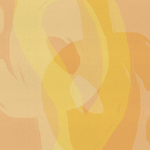 Abstract minimalistisch schilderij in geel