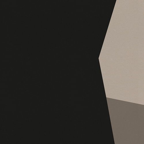 Art abstrait moderne. Formes géométriques en noir, blanc, taupe IX