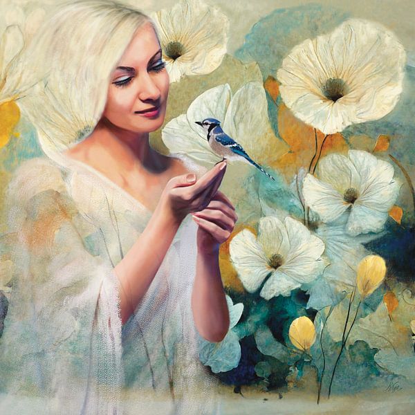 Träumen von zarten weißen Blumen von Karen Nijst