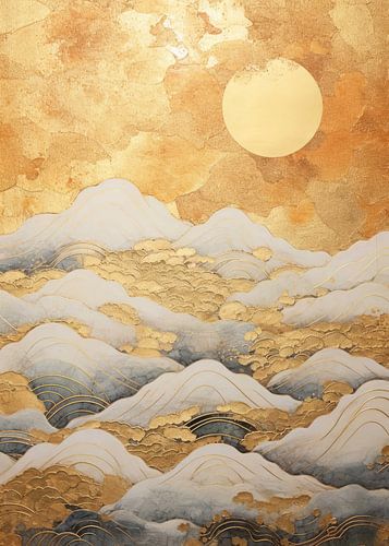 Abstract Nature Gold Decor