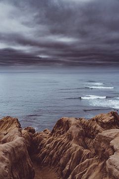 Storm bij Sunset Cliffs van Bethany Young Photography