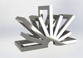 Halve cirkel om en om van Jasper Vissers