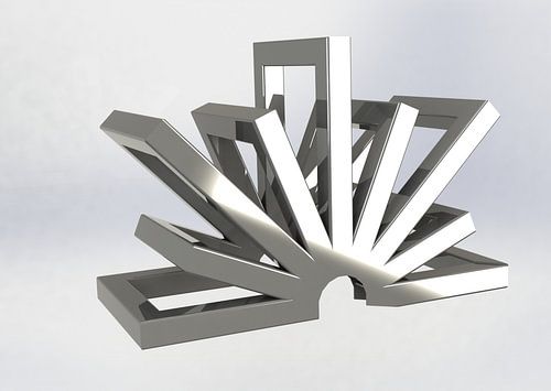 Halve cirkel om en om