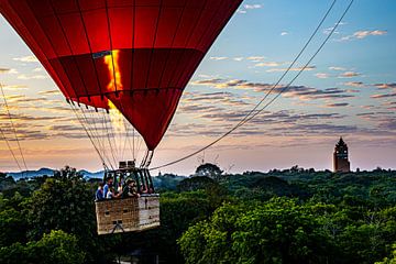 Ballonfahrt in Bagan von Aad de Vogel